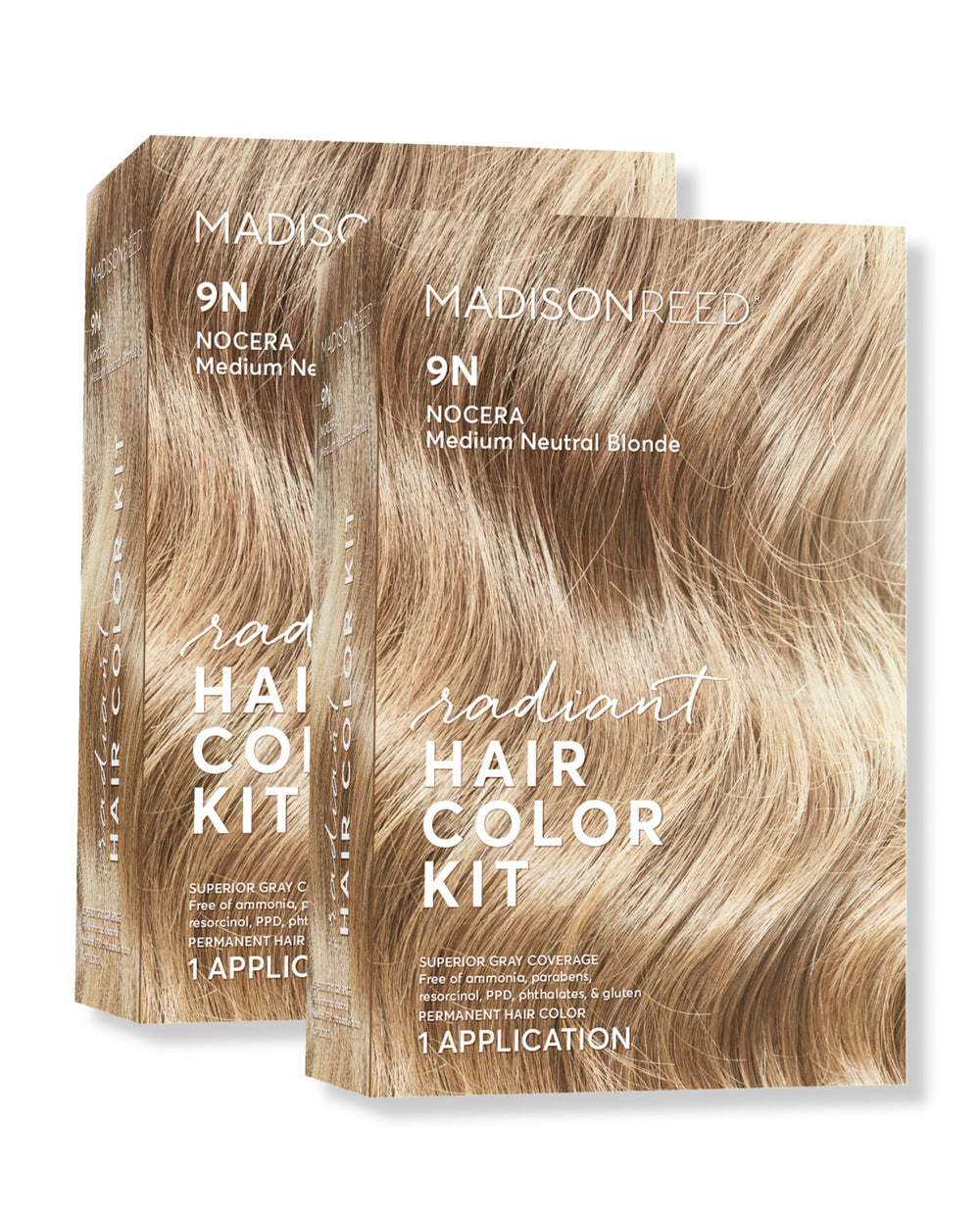 Madison Reed Radiant Color Kit 9N ready for at-home application and precise blending.
