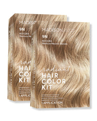Madison Reed Radiant Color Kit 9N ready for at-home application and precise blending.