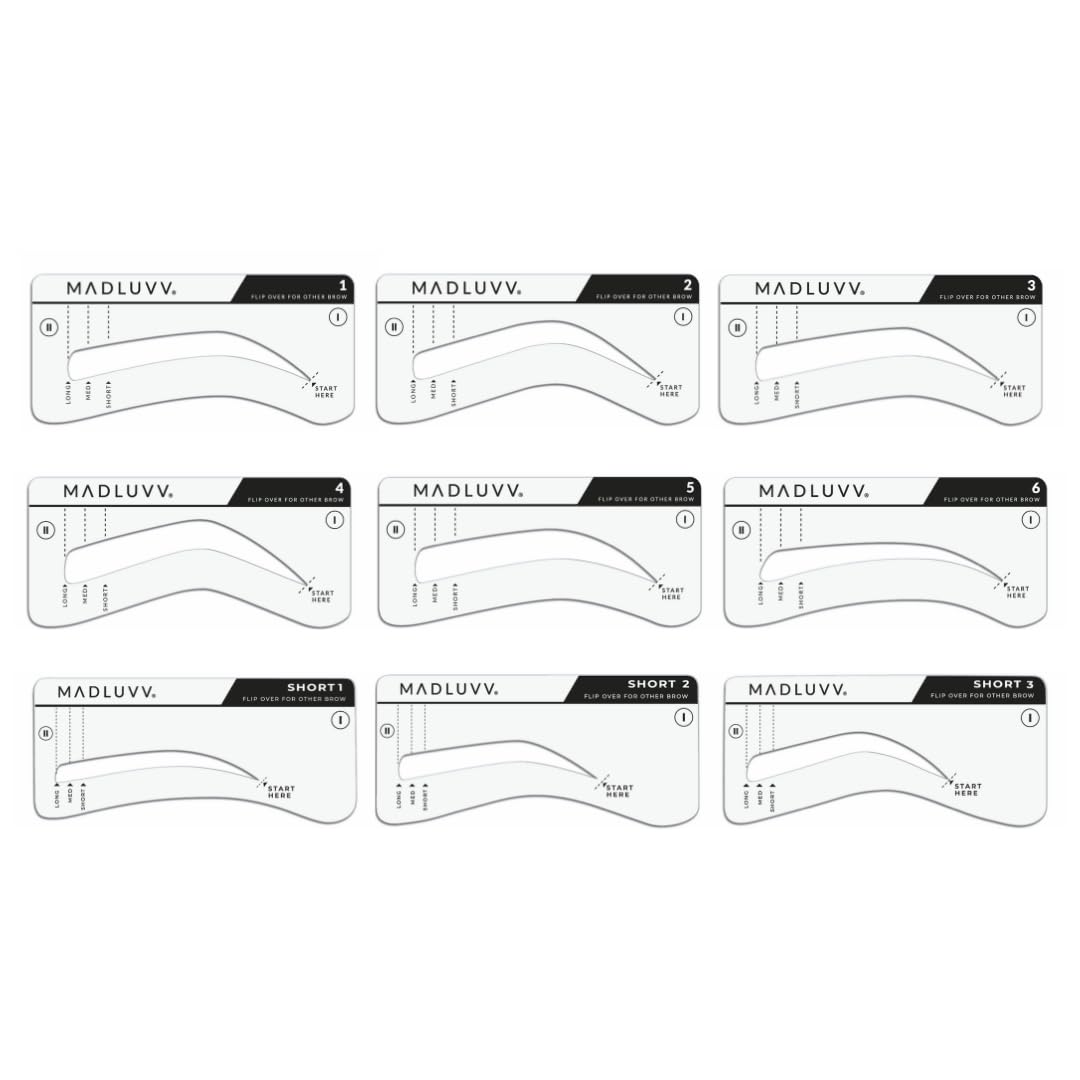 MADLUVV brow stamp included with cap pigment for precise color placement.