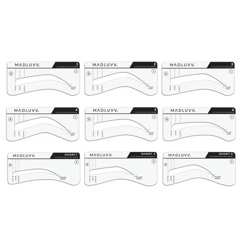 MADLUVV brow stamp included with cap pigment for precise color placement.