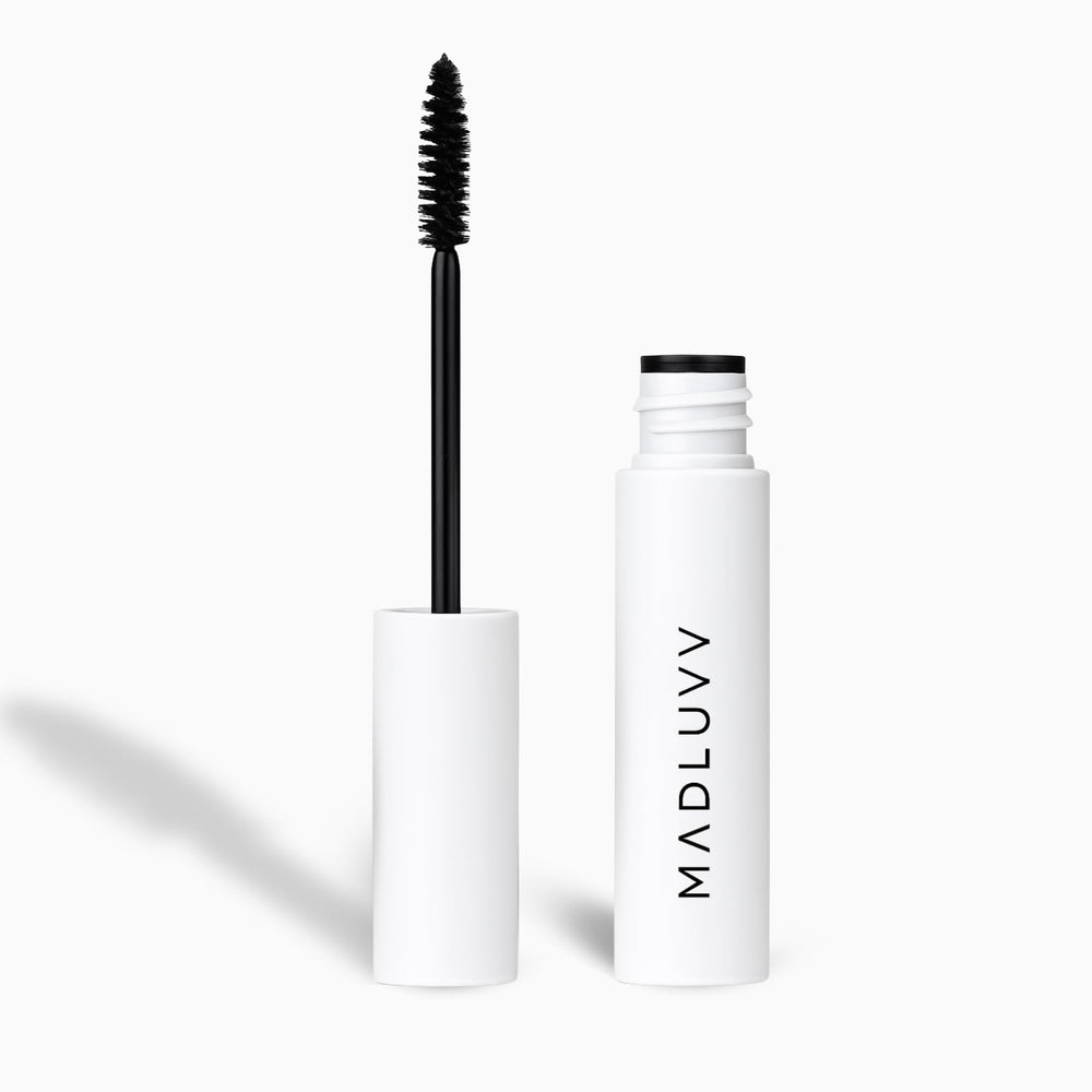 MADLUVV Laminate Me Clear Eyebrow Gel bottle showing transparent formula for daily hold