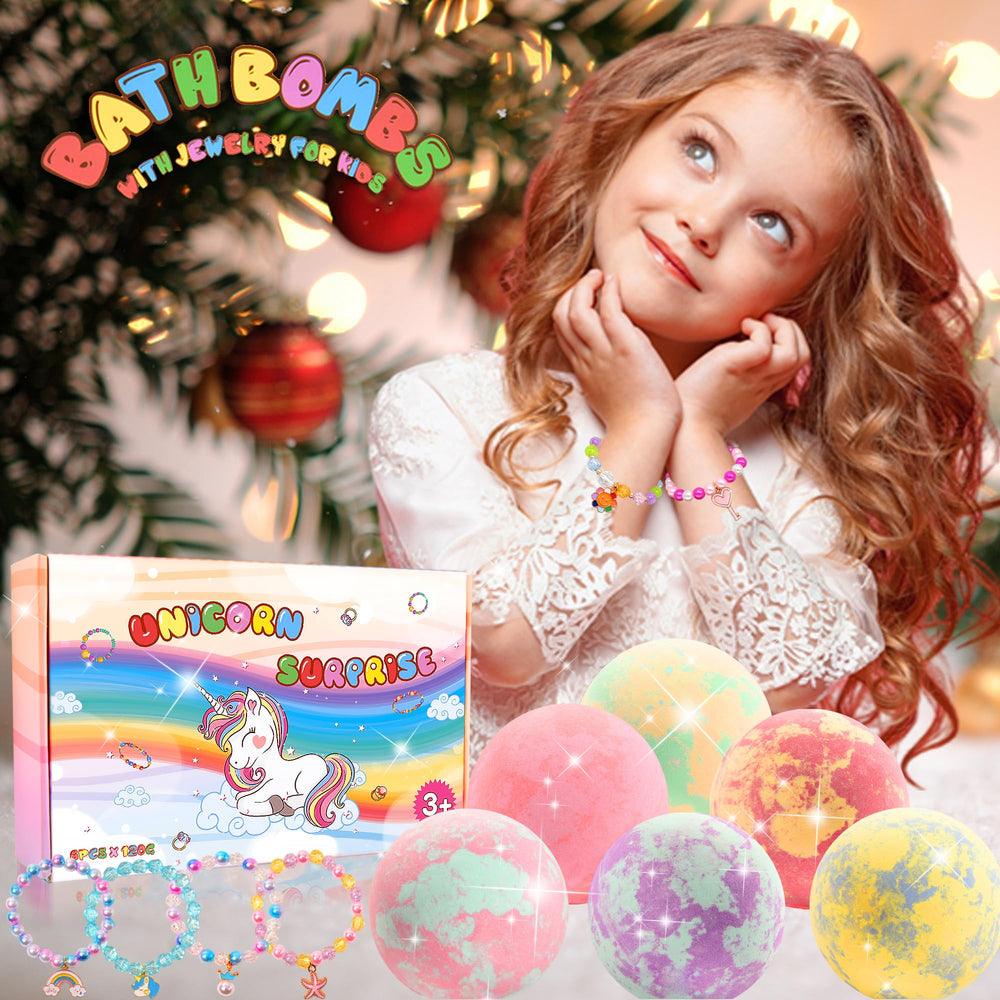 MADO scented bath bombs for kids release lavender and fruit notes for a fun soak.