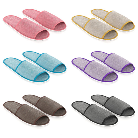 Maeline bulk slippers packaging, ideal for hotel welcome and guest turnover.