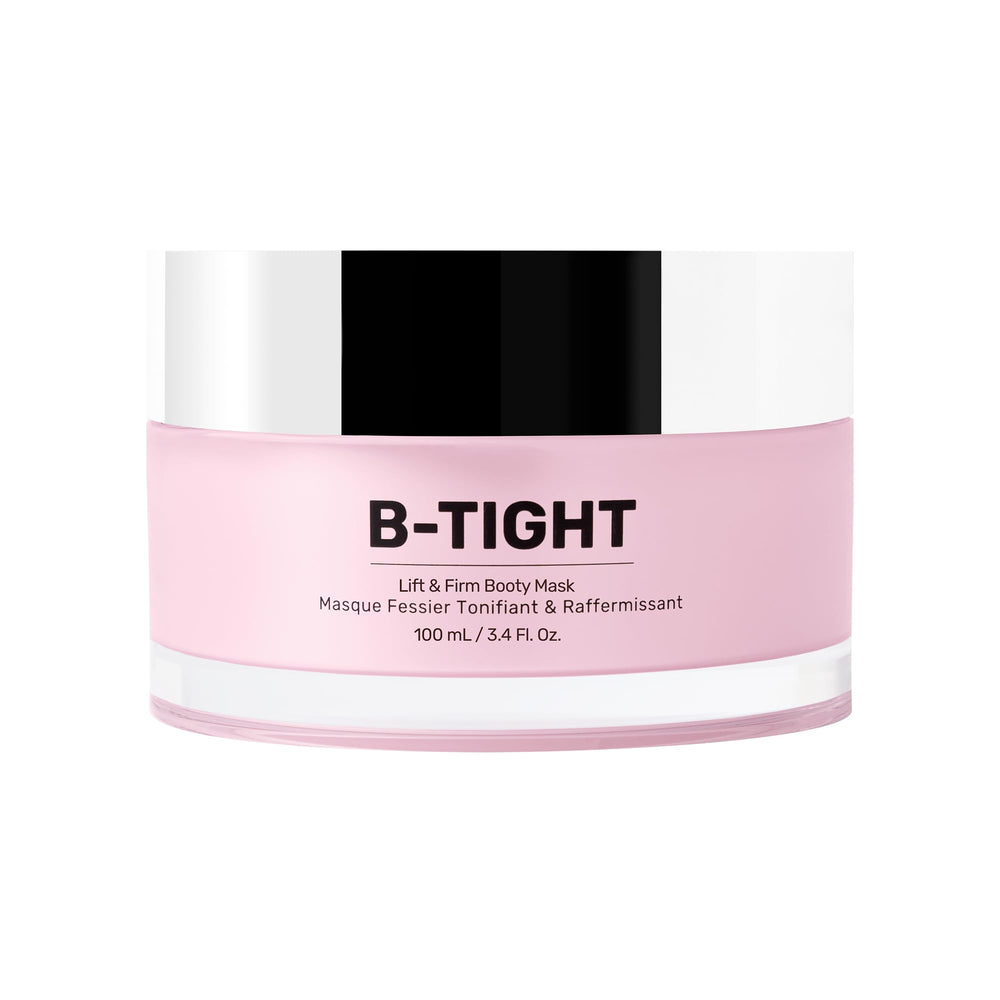 MAELYS B-TIGHT booty mask packaging close-up for smoother skin.