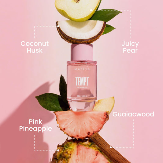 MAËLYS TEMPT packaging box conveys premium gifting presentation.