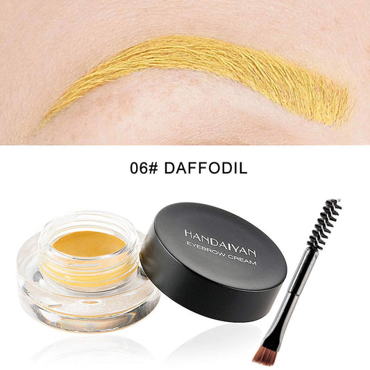 MAEPEOR brow pomade with double-ended brush enables precise shaping.