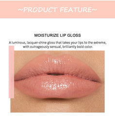 MAEPEOR lipgloss 6neutral nude pink swatch for versatile daily looks