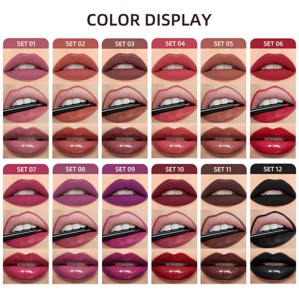 MAEPEOR matte velvet lipstick swatch with bold color