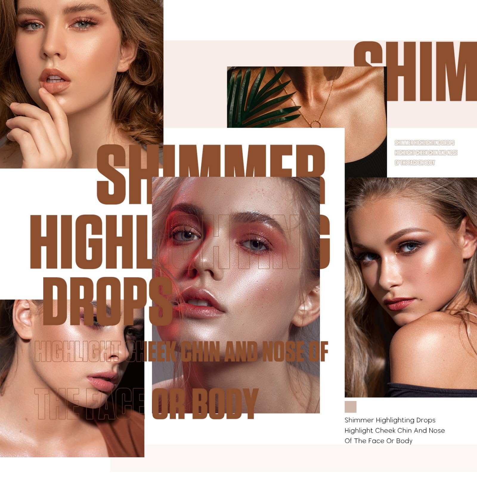 Smoothly blended MAEPEOR Shimmer Body Luminizer applied to skin