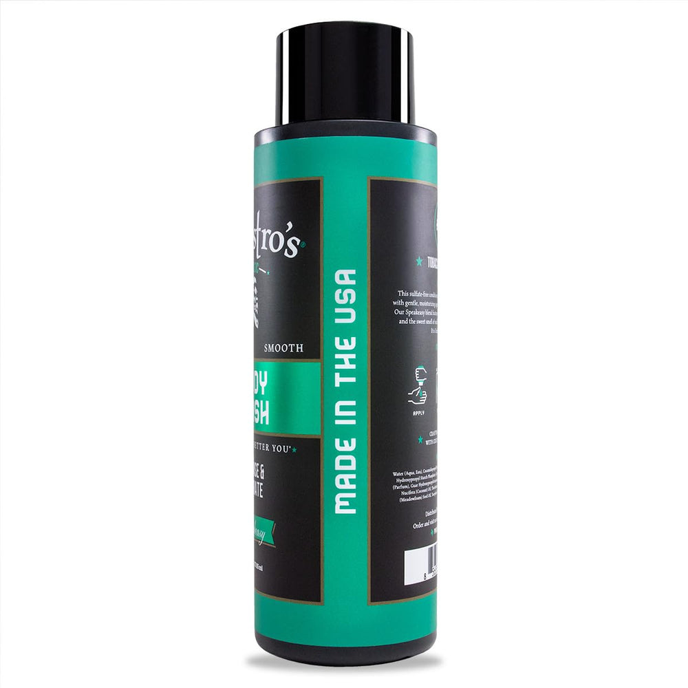 Rich lather forms on skin, delivering gentle cleansing and conditioning.