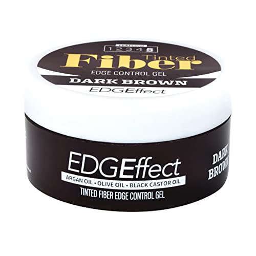Magic Collection tinted edge control gel in dark brown jar for sleek edges and shine