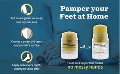 Magic Heal roll-on application leaves no sticky residue after use.