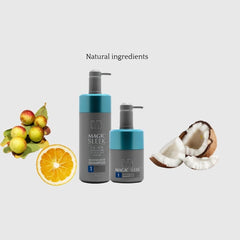MagicSleek Hydrating Shampoo coconut oil ingredient label for hydration