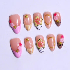 MAGLFELL 3D gel multi-layer nails close-up showing depth and texture.