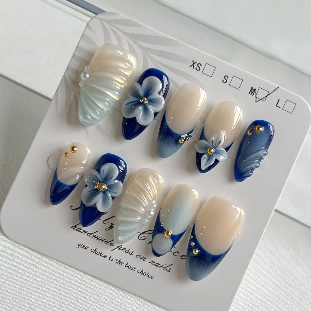 MAGLFELL nails show layered gel depth ideal for gradient and floral designs