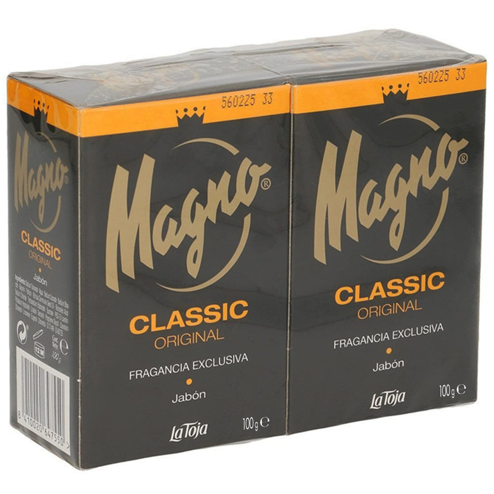Rich lather forming with Magno La Toja Classic Black soap.