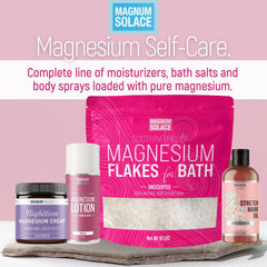 Magnum Solace Dead Sea magnesium chloride origin label.