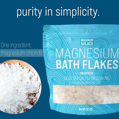 Magnum Solace foot soak with magnesium chloride for tender feet.