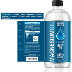 Magnum Solace refill process showing bottle being refilled