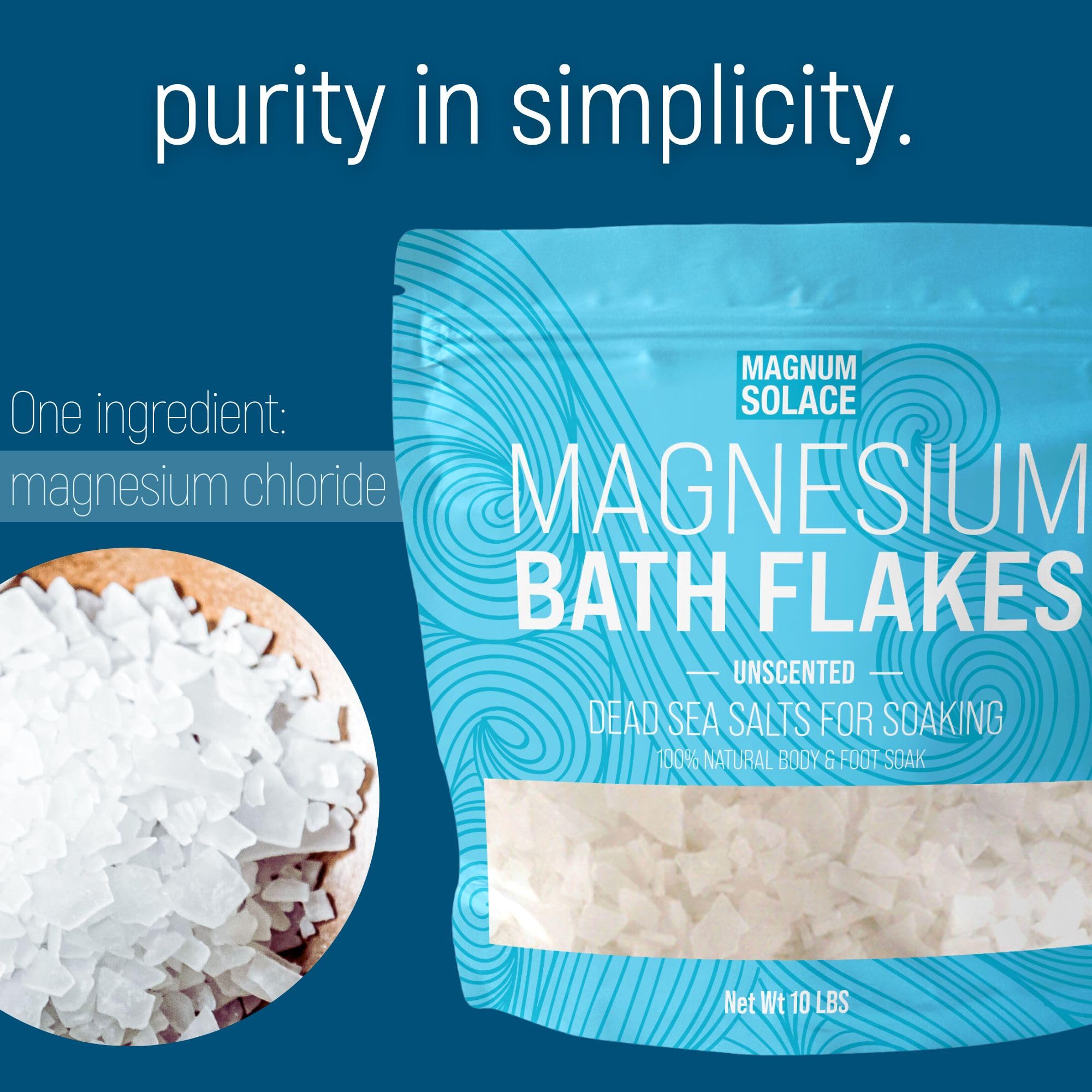 Resealable 10 lb bag keeps magnesium supplies fresh for many sessions
