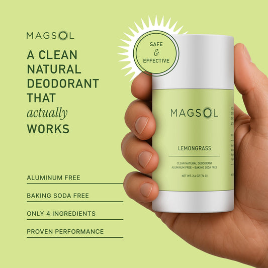 MAGSOL deodorant glide provides smooth underarm application
