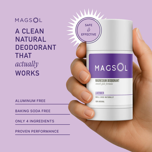 MAGSOL rose-stick deodorant shown for smooth application and refined underarm care.