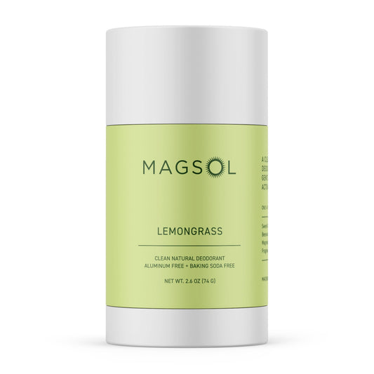MAGSOL magnesium deodorant stick lemongrass for fresh odor protection