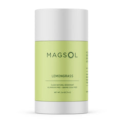 MAGSOL magnesium deodorant stick lemongrass for fresh odor protection
