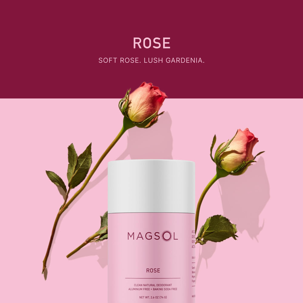 MAGSOL Rose fragrance close-up illustrating gentle floral aroma.