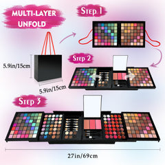 MAIRA travel-ready case design keeps your makeup organized anywhere
