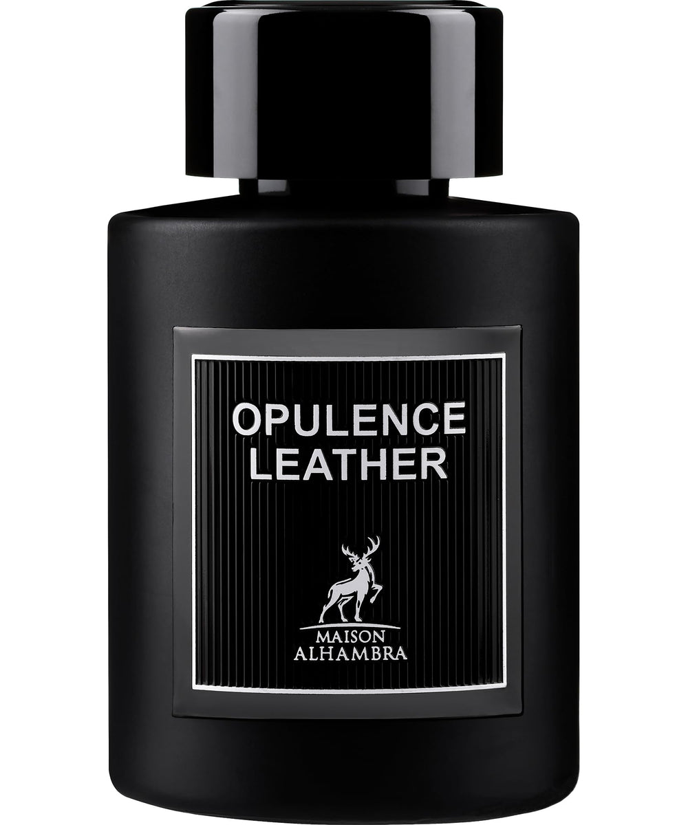 Maison Alhambra amber leather bottle for evening wear