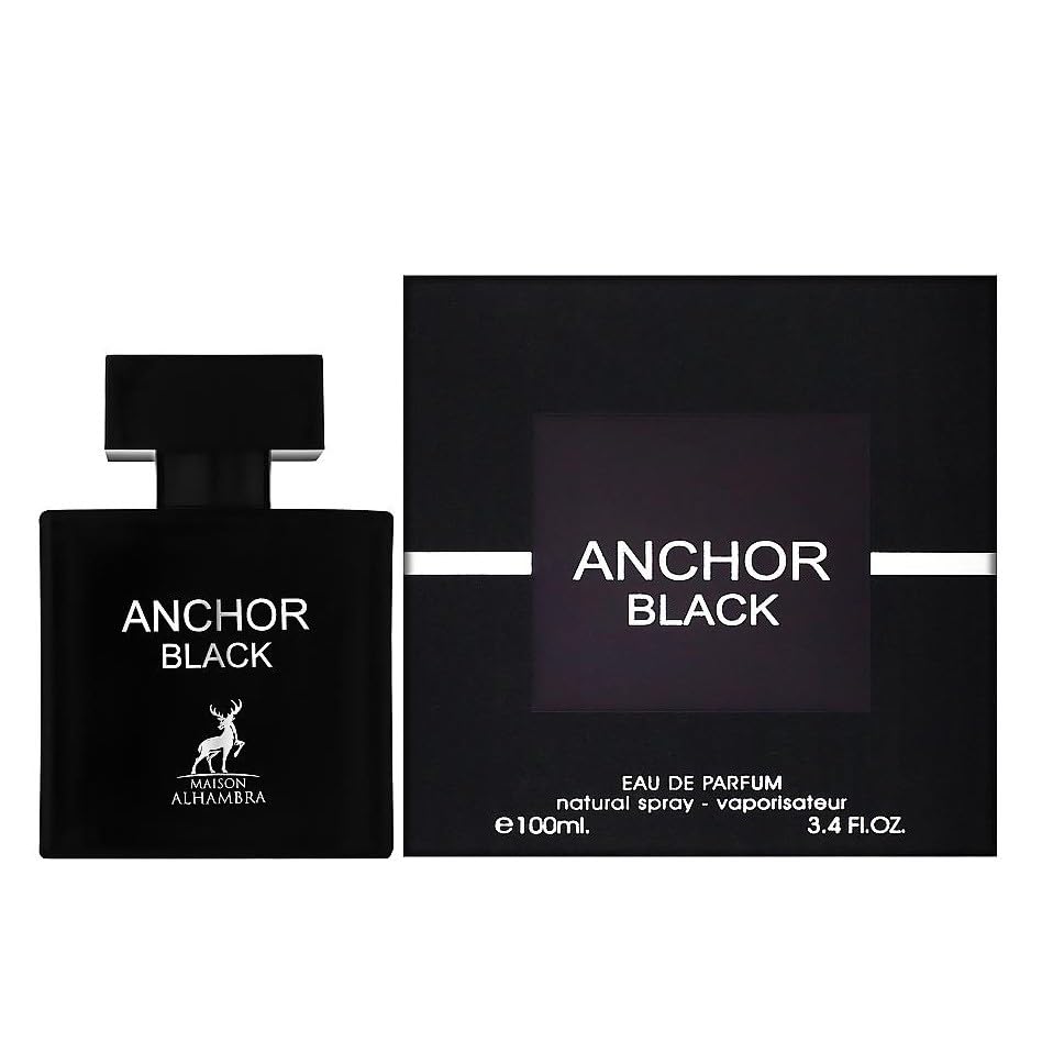 Maison Alhambra Anchor Black spray mist releasing a refined scent