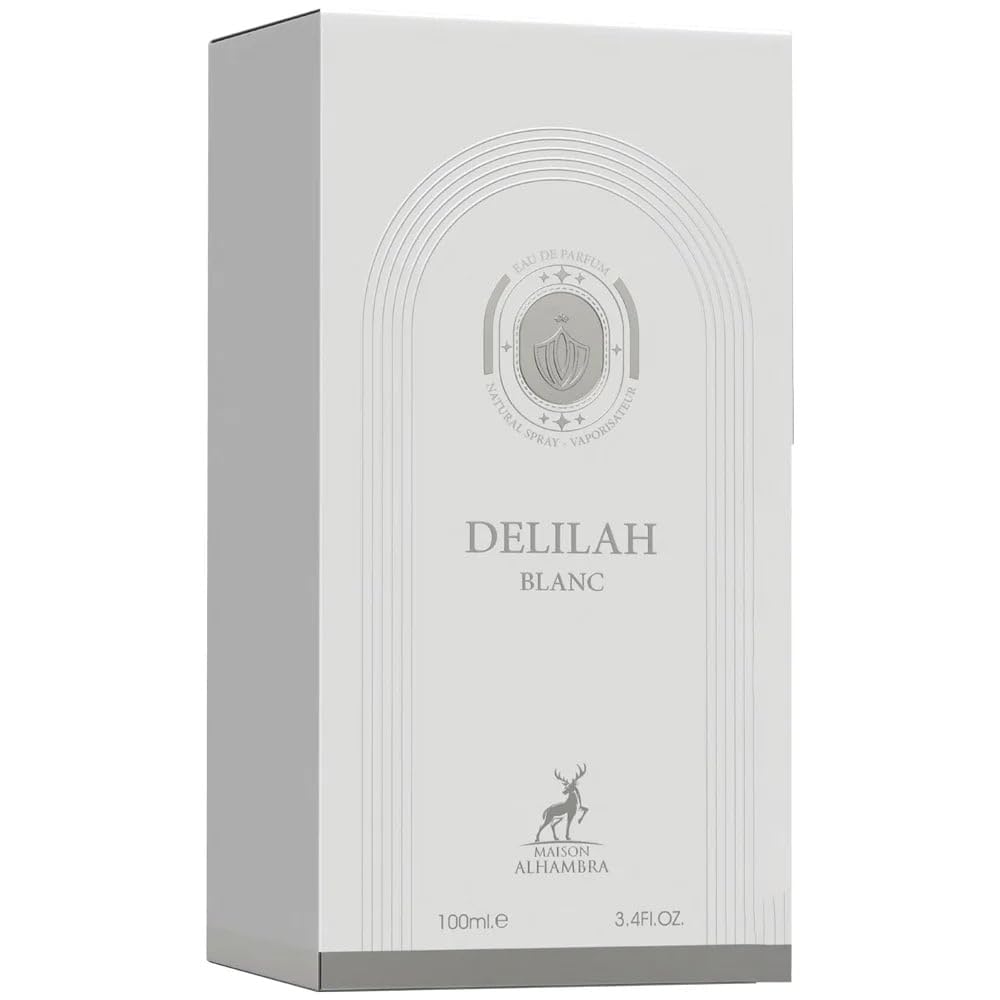 Maison Alhambra Delilah Blanc amber-musk base delivering lasting warmth for evenings