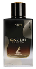 Maison Alhambra Exquisite Privé bottle front, elegant unisex design for refined evenings.