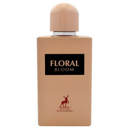 Maison Alhambra Floral Bloom bottle close-up reveals signature florals.