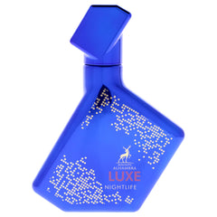 Maison Alhambra Luxe Nightlife bottle closeup highlighting premium style