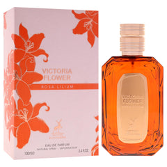 Victoria Flower spray mist, conveying a soft, long-lasting aroma