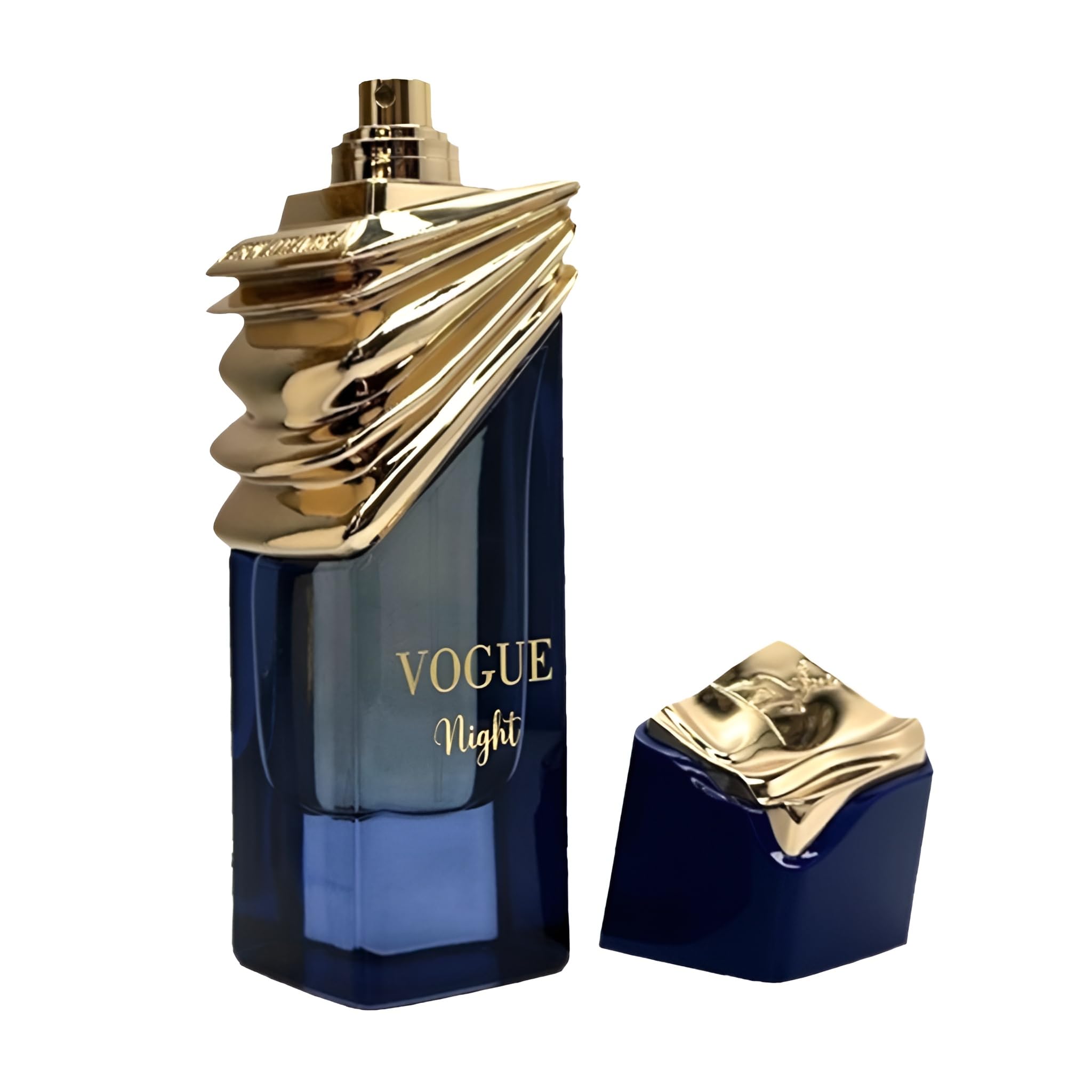 Maison Alhambra Vogue Night bottle on satin exuding glamour