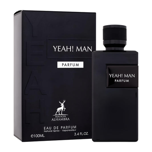 Maison Alhambra Yeah! Man bottle spray, delivers a crisp, long-lasting fragrance in daily wear.