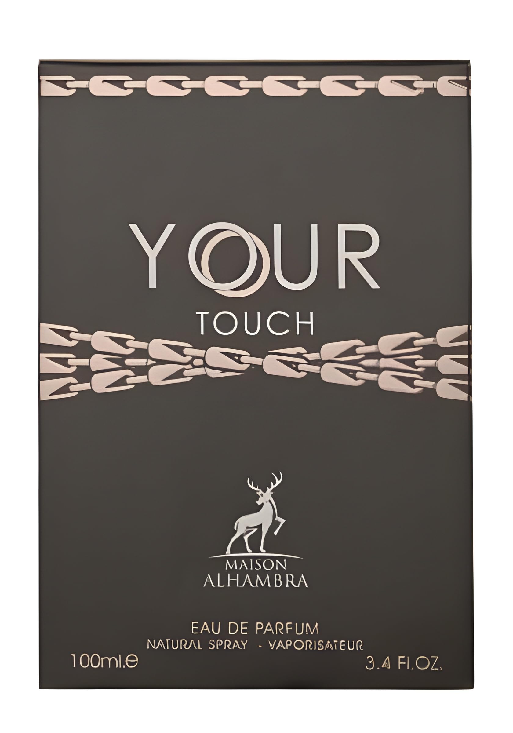 Maison Alhambra Your Touch base notes vanilla cedar amberwood for a lasting impression.