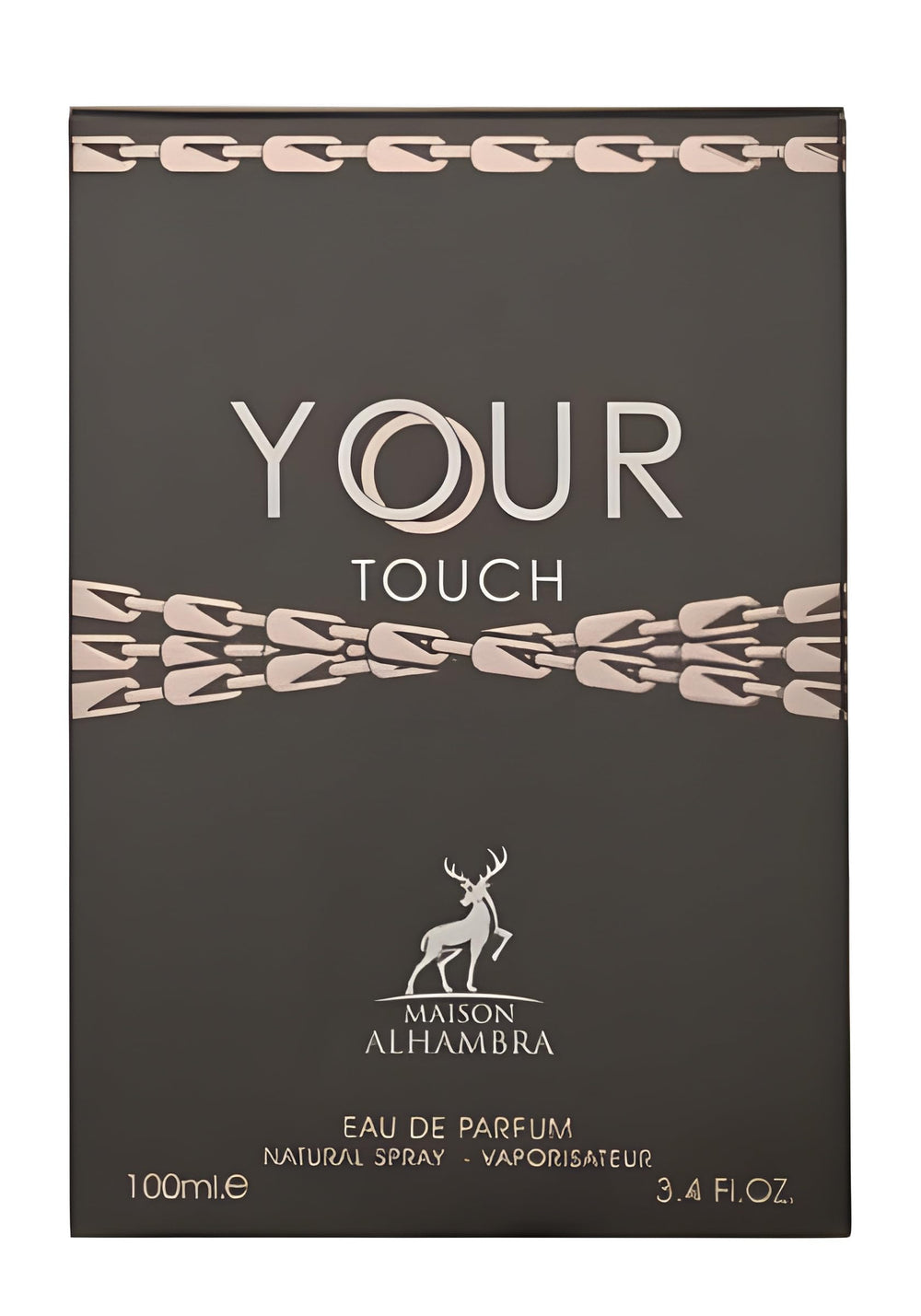 Maison Alhambra Your Touch base notes vanilla cedar amberwood for a lasting impression.