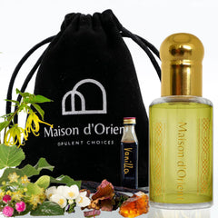 Maison d’Orient A Whiff of Five roll-on bottle for portable, long-lasting fragrance.
