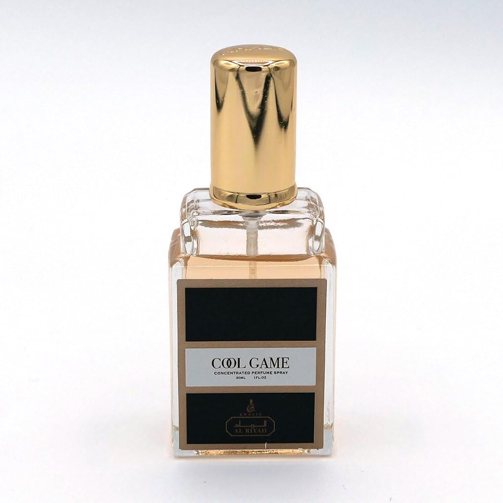 Maison d'Orient Cool Game bottle side, balances vanilla and cacao notes for a sophisticated vibe.