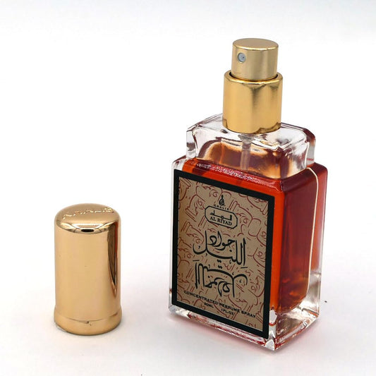 Maison d'Orient Jawad Al Layl bottle close-up showing premium packaging and luxe appeal.
