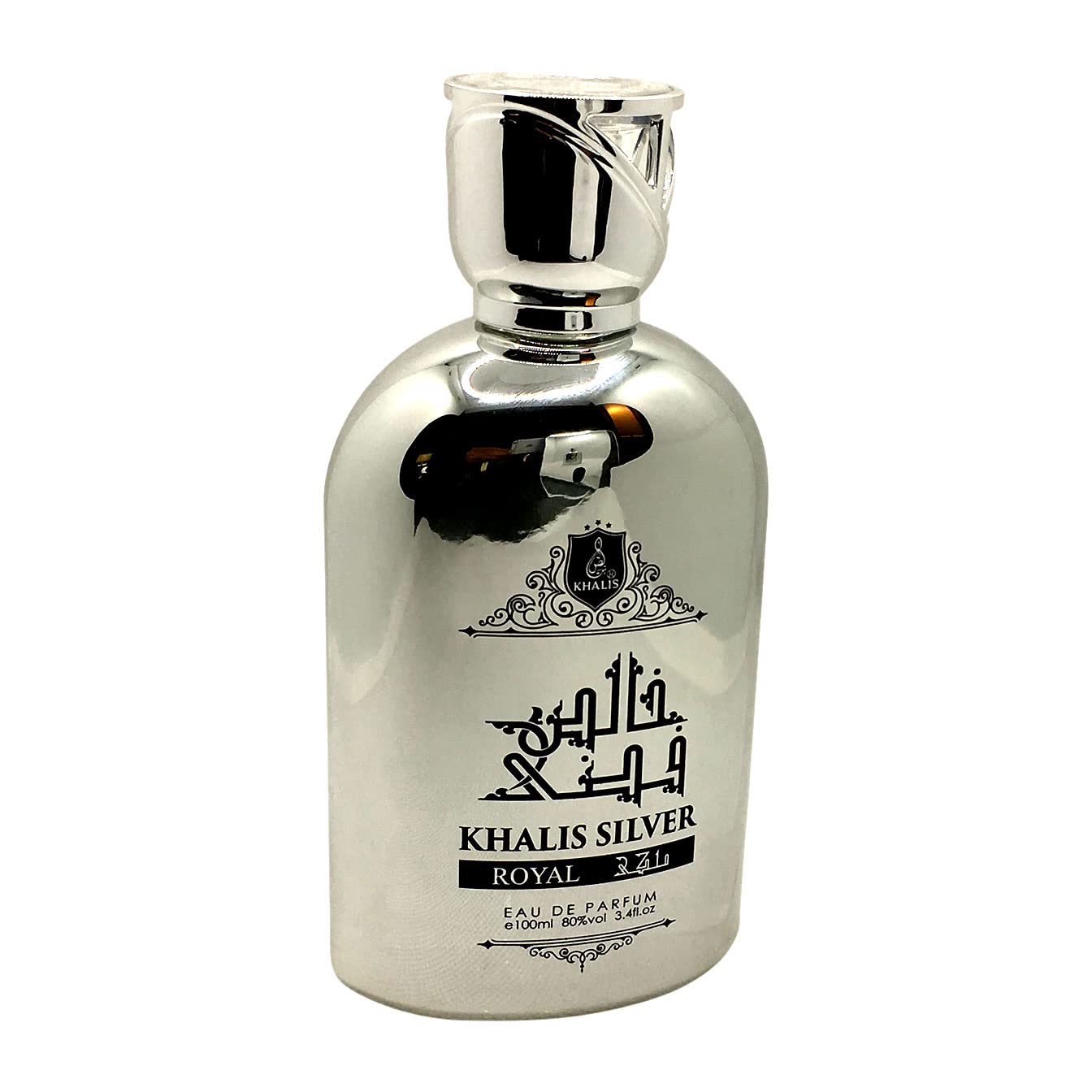 Maison d'Orient Silver Royal bottle front for unisex fragrance ideal for evening wear
