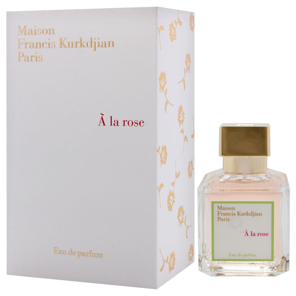 Maison Francis Kurkdjian A La Rose citrus-top-notes brighten the daytime opening.
