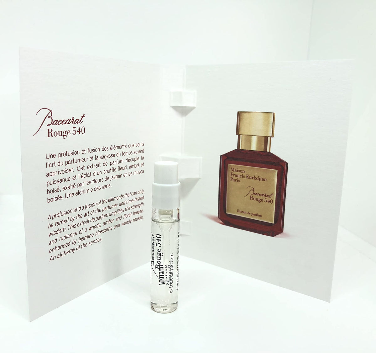 Maison Francis Kurkdjian Baccarat Rouge 540 Extrait bottle shown for premium evenings