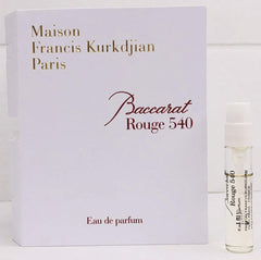 Maison Francis Kurkdjian Baccarat Rouge 540 vial spray 2ml travel-friendly design for on-the-go scent.