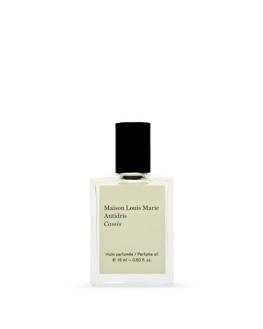 Maison Louis Marie Antidris Cassis roll-on bottle showing fruity floral fragrance for daily wear