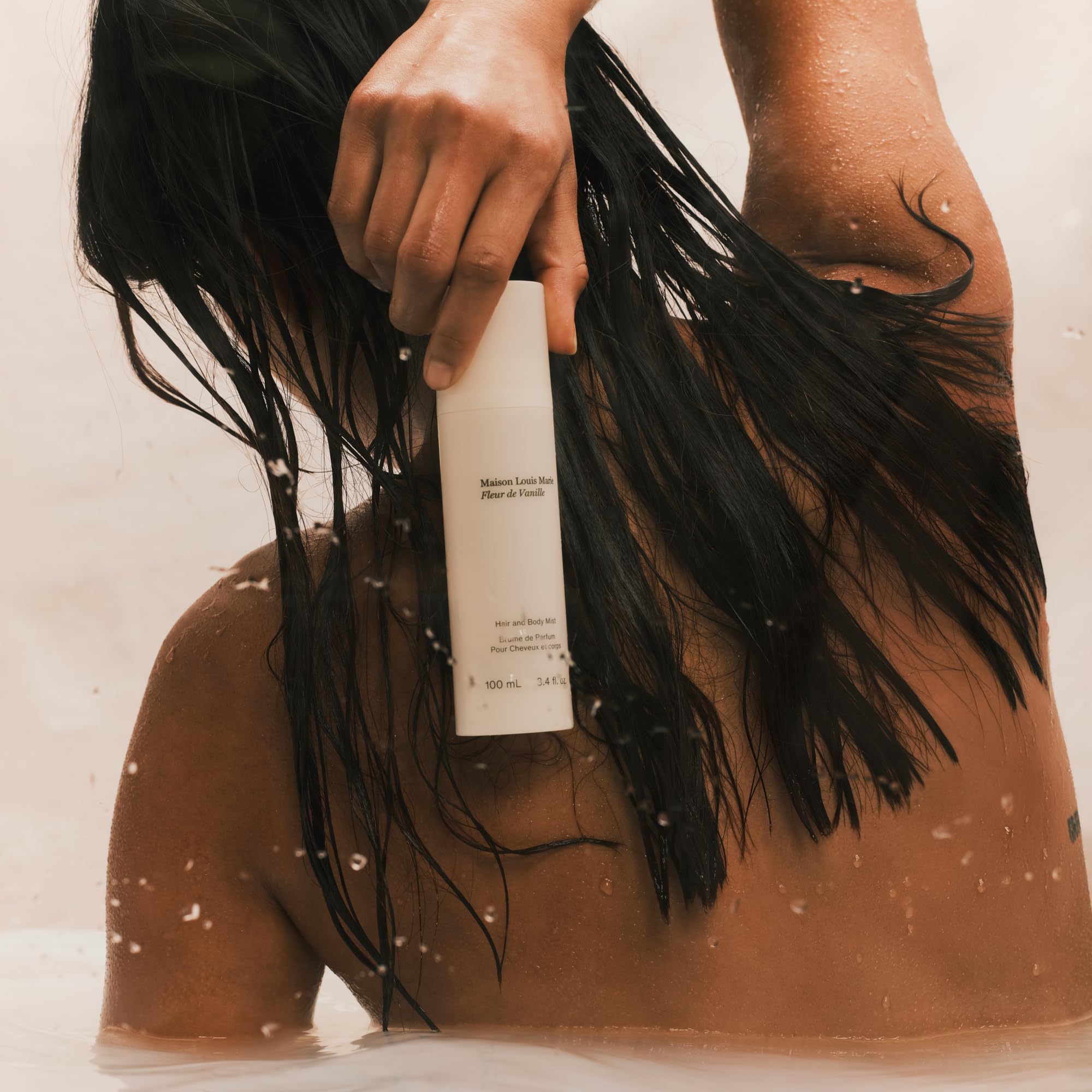 Maison Louis Marie Fleur de Vanille mist label detail—premium luxury branding for gifting